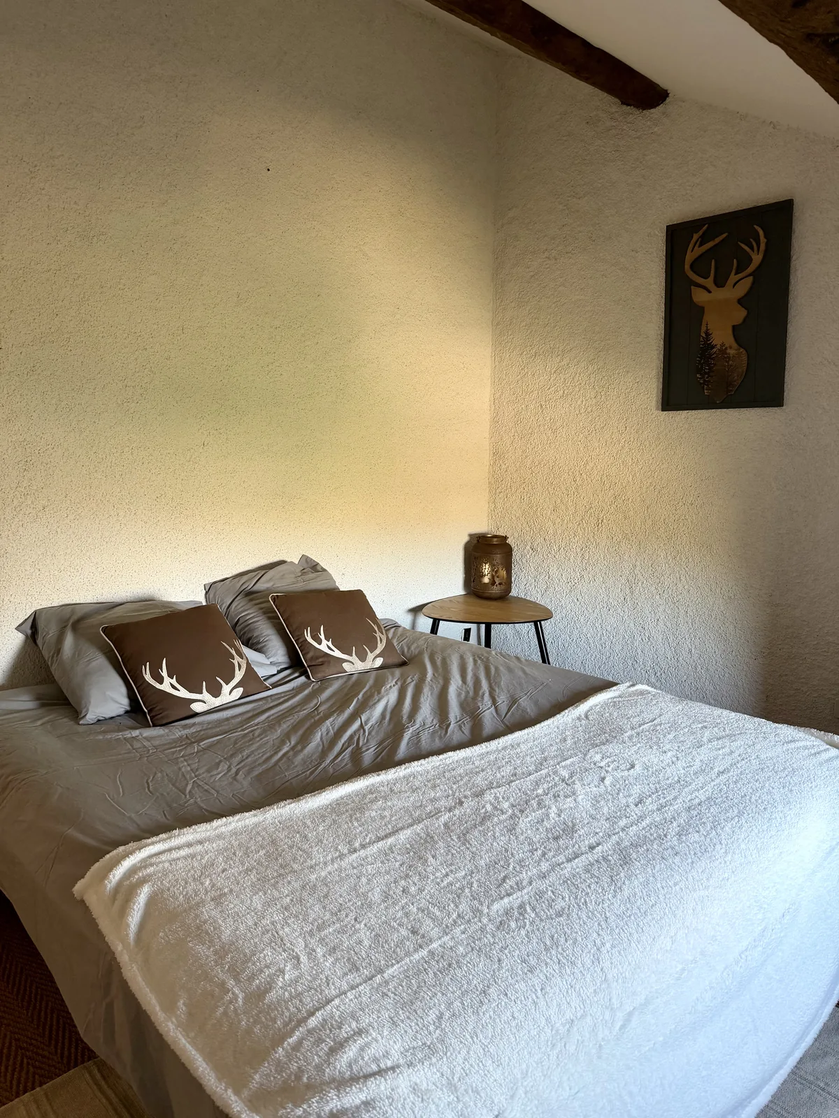 Chambre 5 de Maison Aline, sous les combles, ambiance montagne