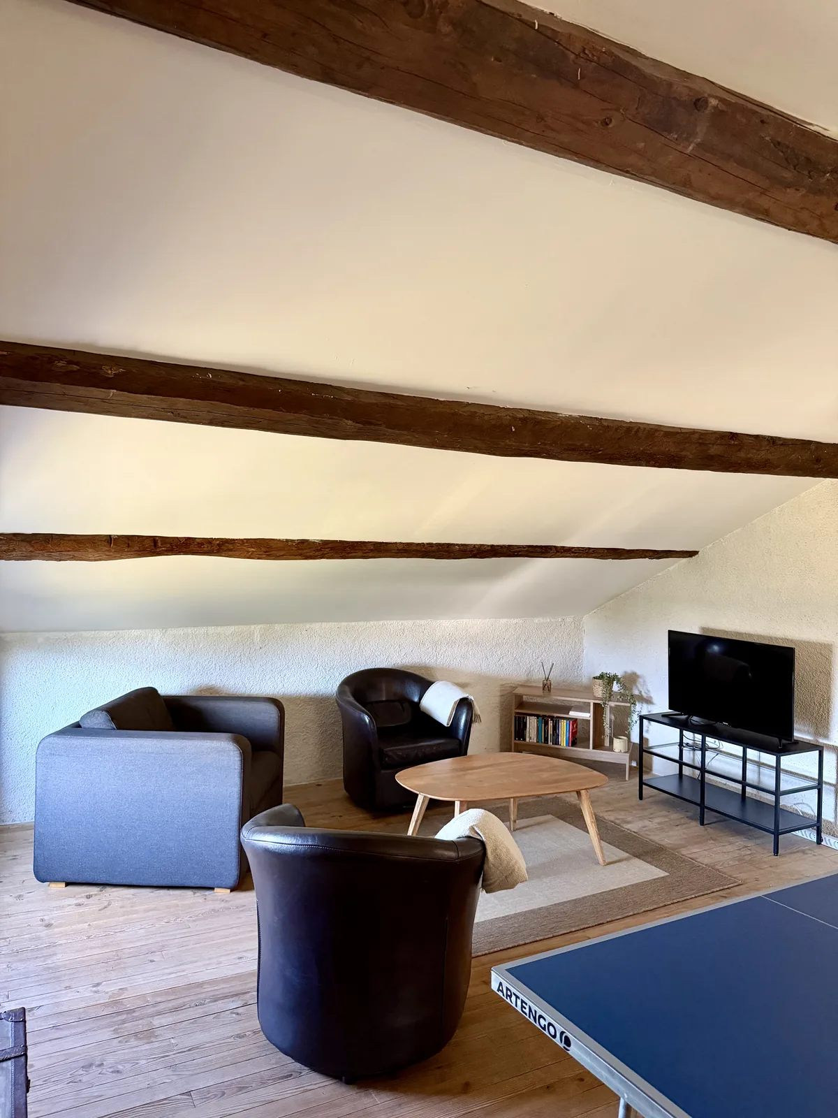 Le coin salon sous les combles